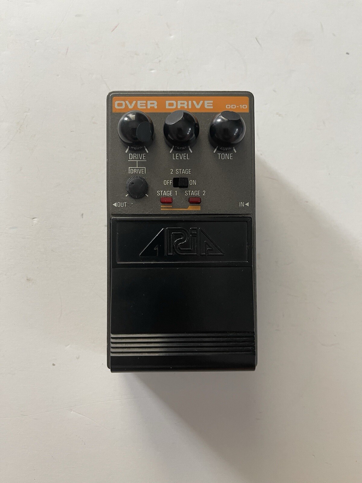 Aria OD-10 Overdrive Dual Stage Rare Vintage Guitar Effect Pedal MIJ Japan