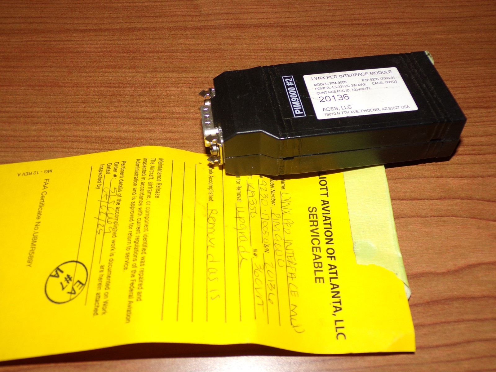 LYNX® PIM-9000 PED Interface Module 9230-17005-01 (Removed for Upgrade)