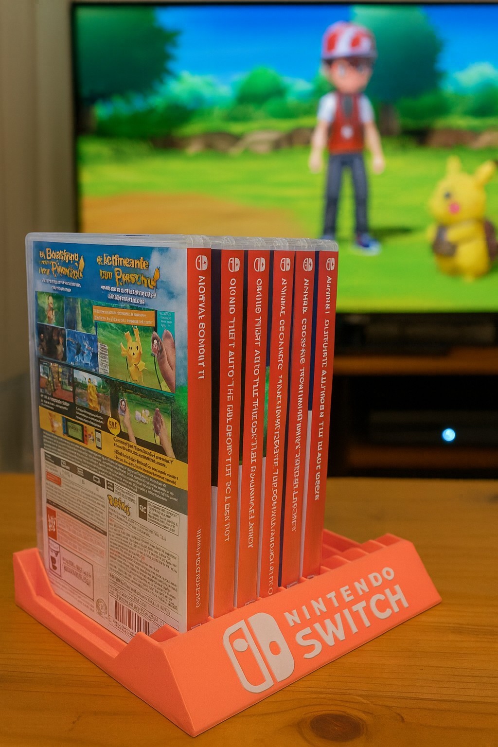 Nintendo Switch Video Game Case Holder Stores 2 to 12 Videogame Cases Textured