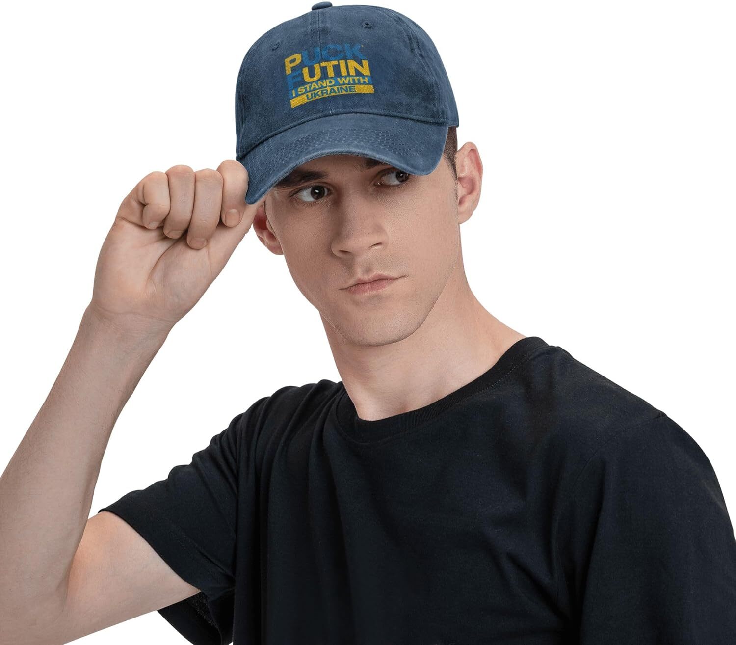 I Stand with Ukraine Baseball Cap Support Ukraine Anti Putin Men Women hats