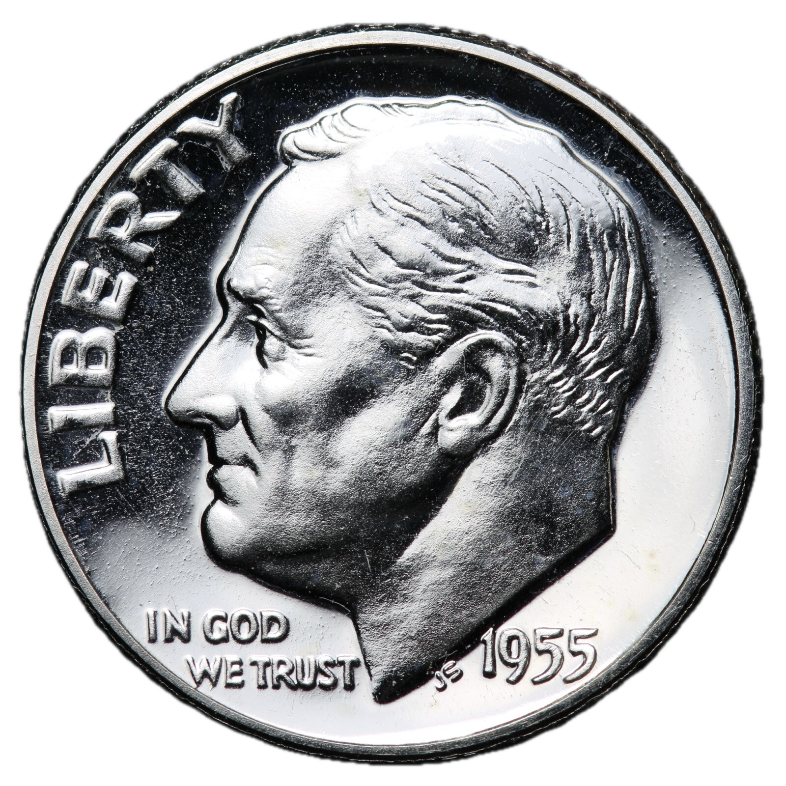 GEM PROOF 1955 Roosevelt SILVER Dime ULTRA NICE COIN!