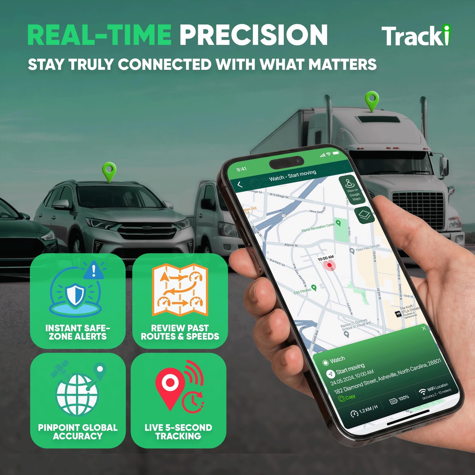 Pro GPS Tracker for Vehicles, Subscription Required, Cancel Anytime – Track C...