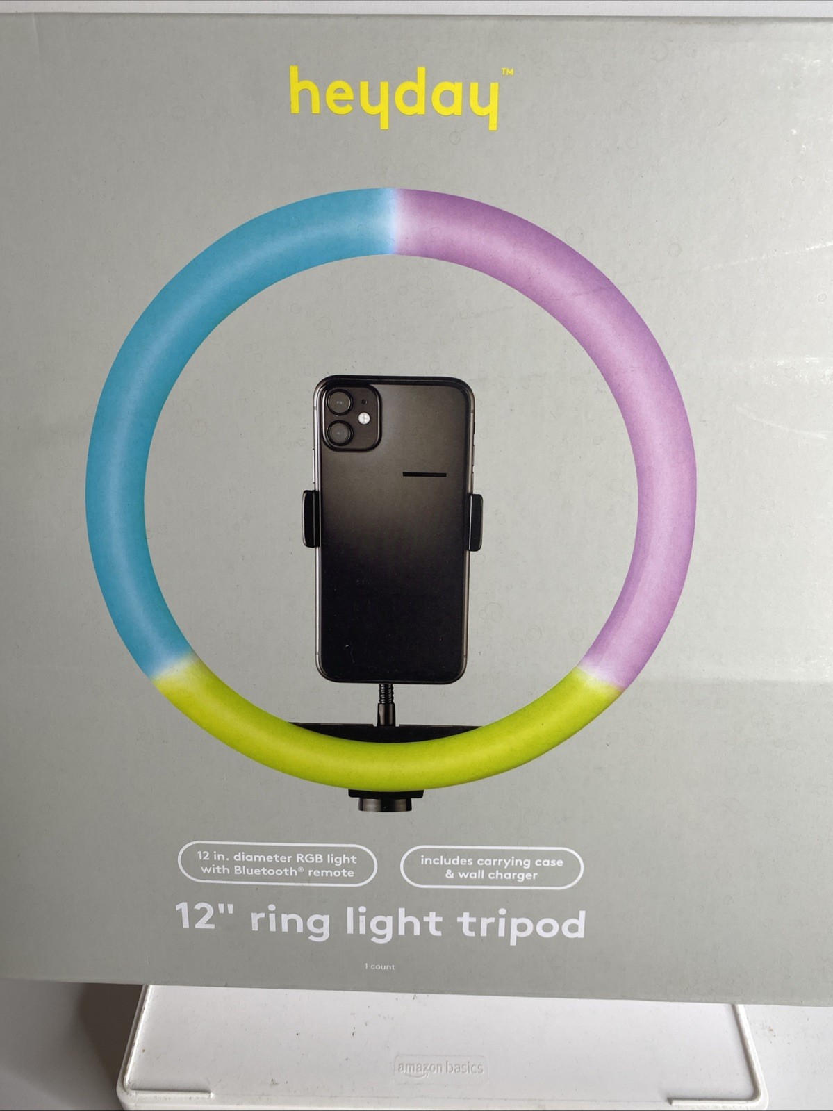 heyday 12" RGB Ring Light with Tripod