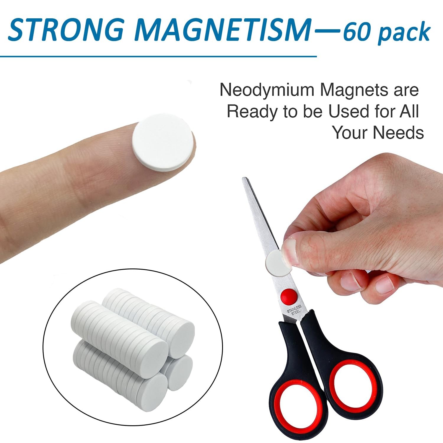 Small Neodymium Disc Magnets with Epoxy Coating,Waterproof Strong Mini Round ...