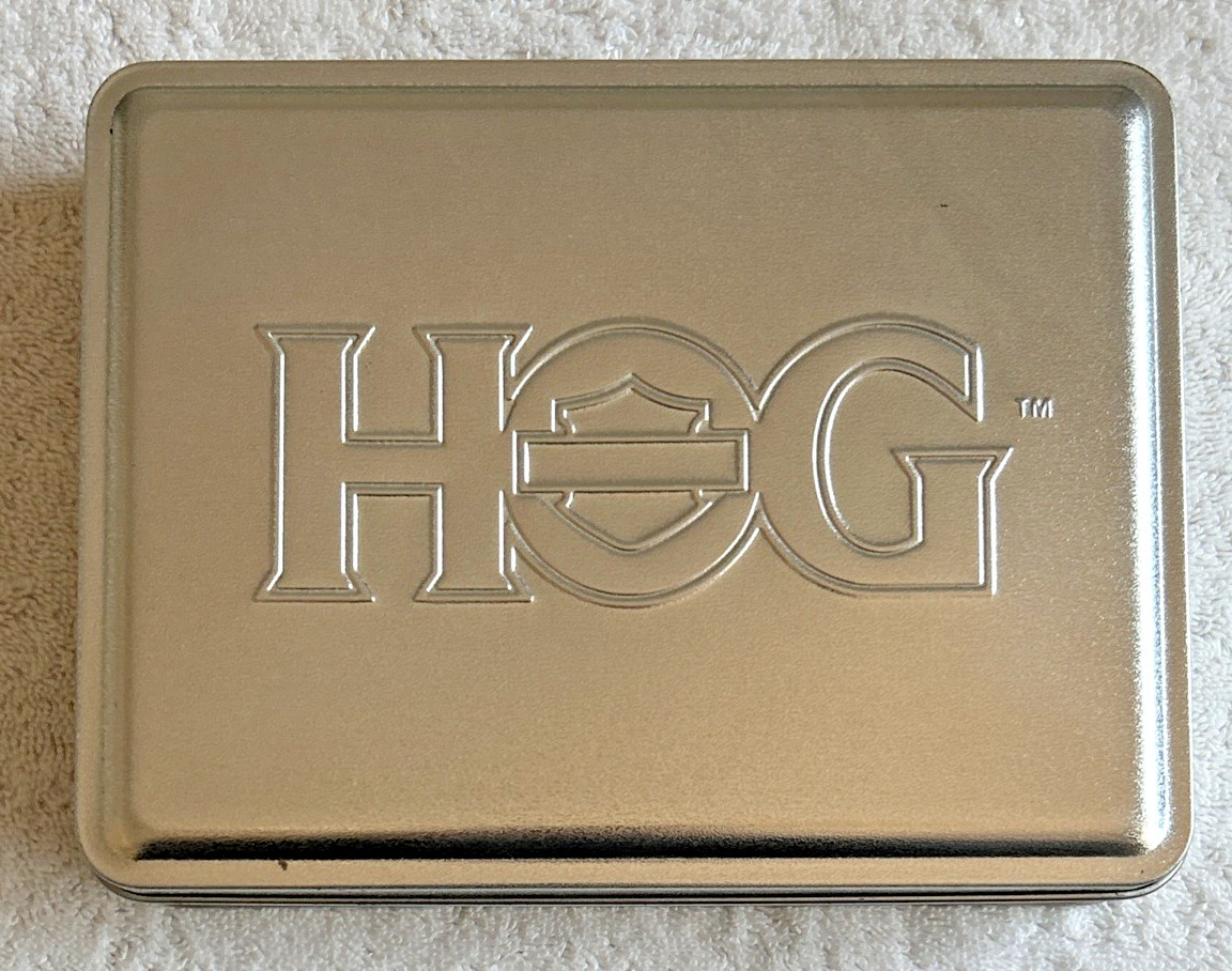 Harley Davidson HOG Group Owner Tin Patch Pin Challenge Coin Wings Booklet