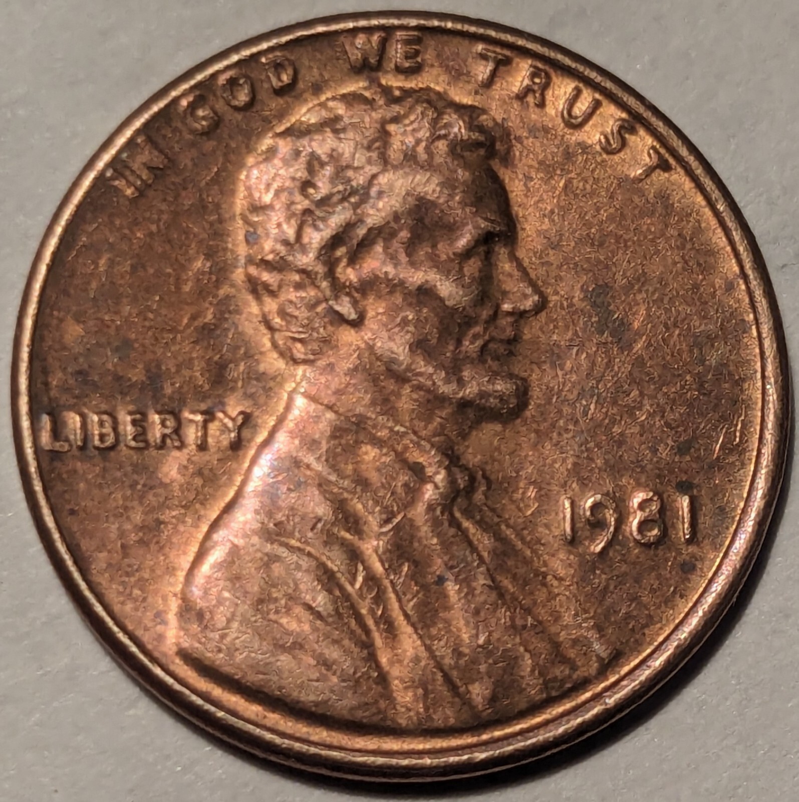 1981 Lincoln Memorial Doubled Die Reverse Penny WDDR-001 with Markers Cent