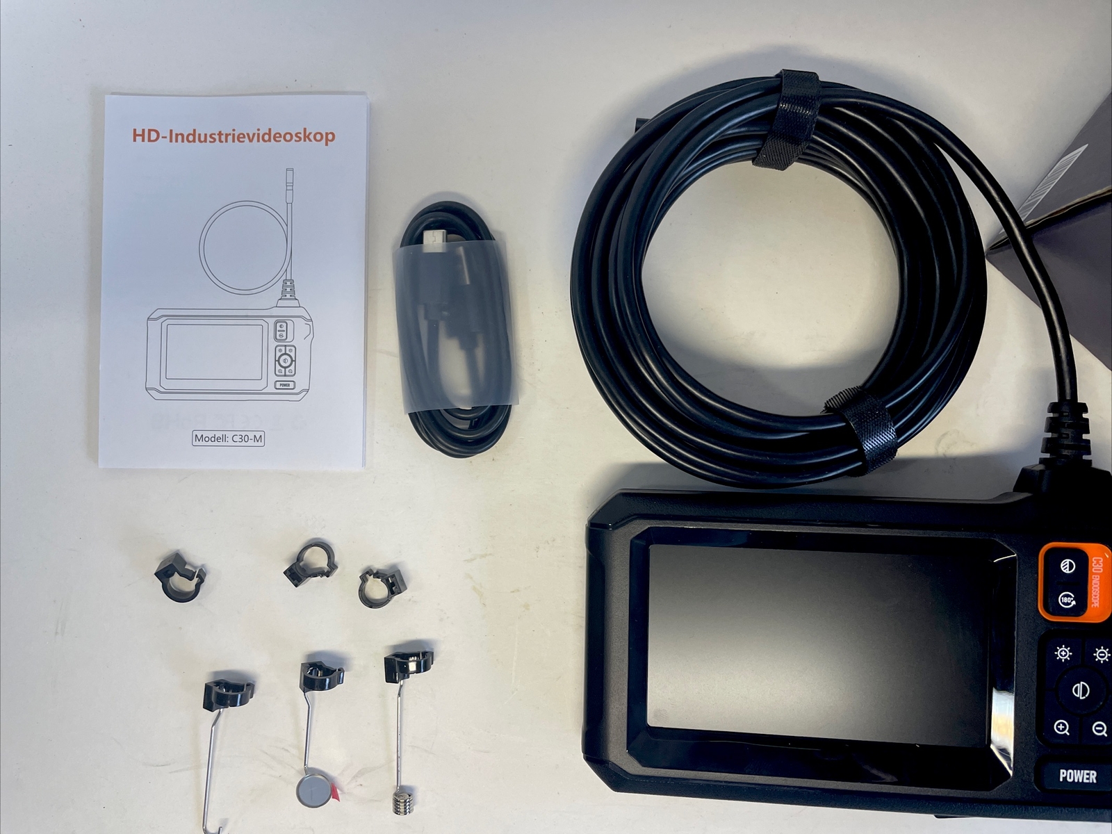 Industrial Endoscope 8mm Diameter Inspection Camera 5 meters Long