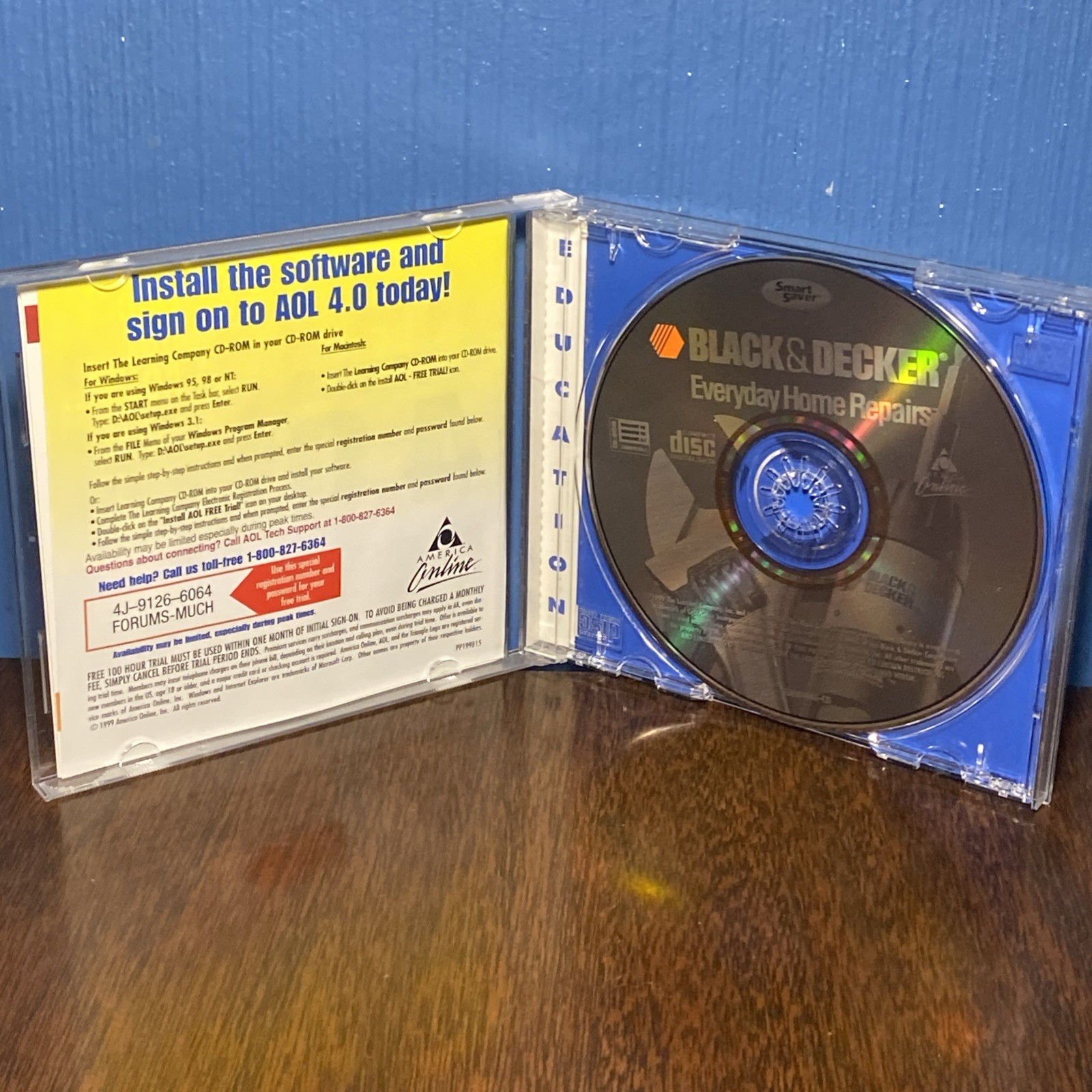 VINTAGE Black & Decker Everyday Home Repairs PC CD Rom 90s Educational Software