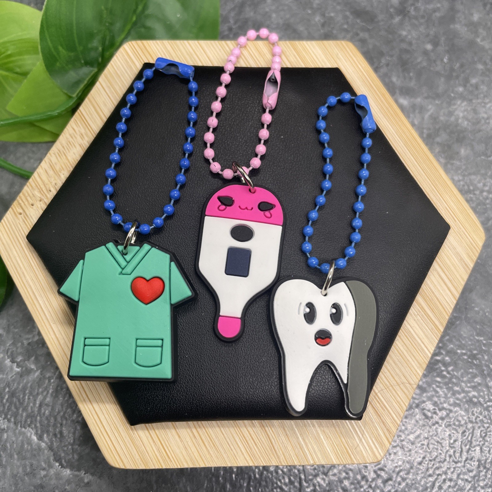 3 PC Medical Nurse Doctor Tumbler Charm Novelty Party Favor PCV Set New B640