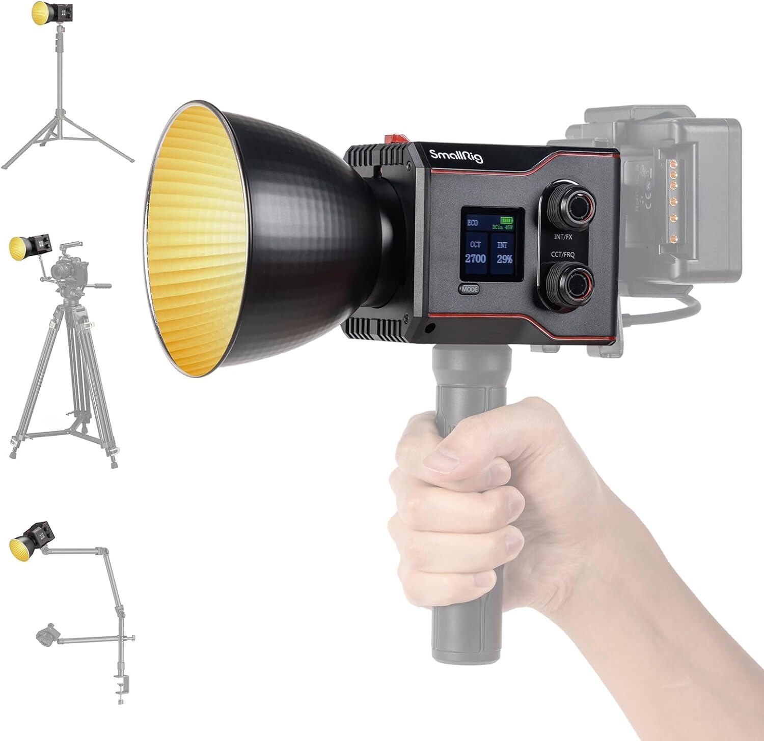 SmallRig RC 60B COB Video Light w/3400mAh Battery, Type-C PD Fast Charging 4518
