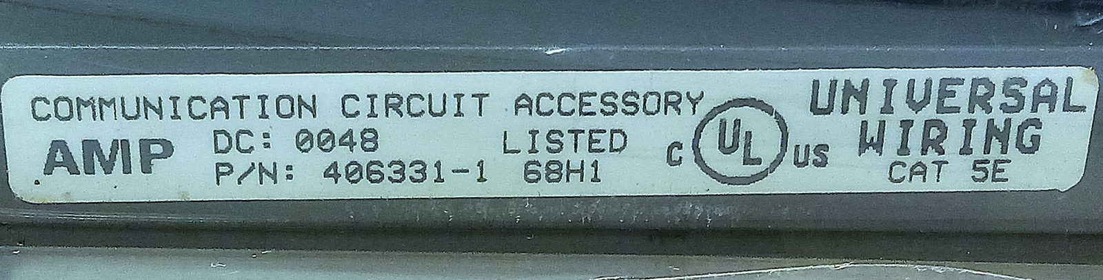AMP 406331-1 48 Port CAT 5e RJ-45 Patch Panel