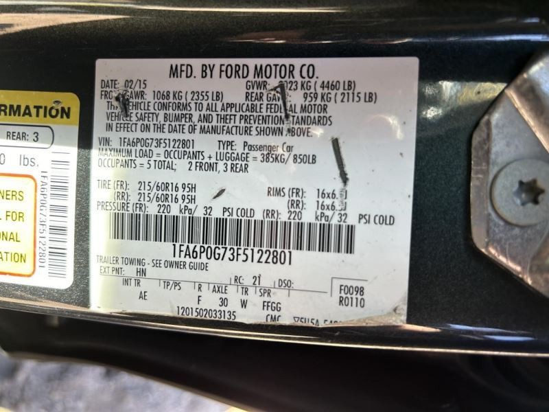 Driver Left Quarter Panel Fits 13-20 FUSION 104718165