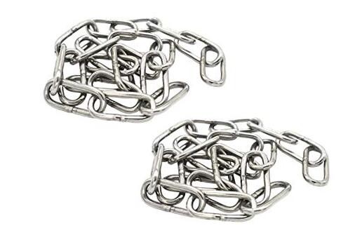 2 pcs Stainless Steel Safety Chains 20in (L) Length*Thickness_50cm * 3mm_2 pcs