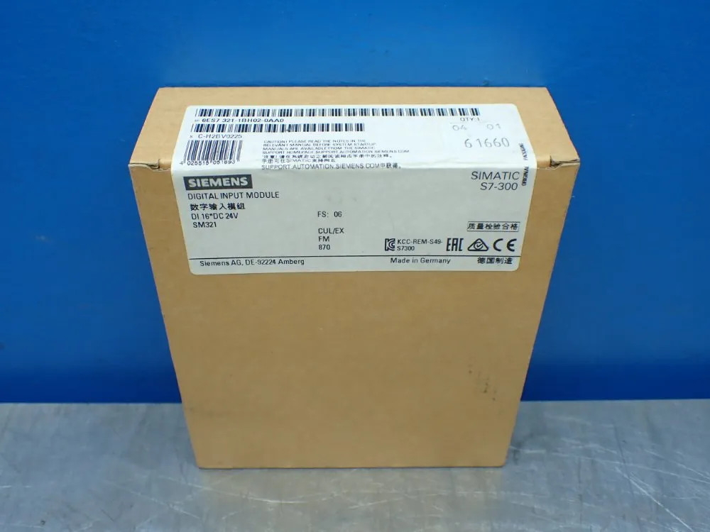 SIEMENS 6ES7 321-1BH02-0AA0 DIGITAL INPUT MODULE 03251190640