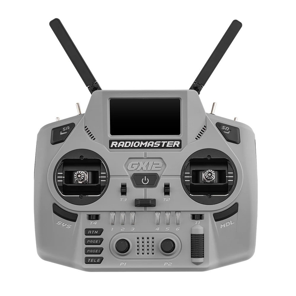 RadioMaster GX12 Crsuh Dual-Band Gemini-X ExpressLRS Radio Controller M2 (Gray)