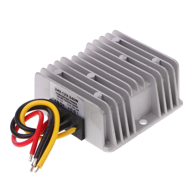 Voltage Converter 24V for DC To 12V for DC 20A 240W Stepdown Waterproof Truck Ad
