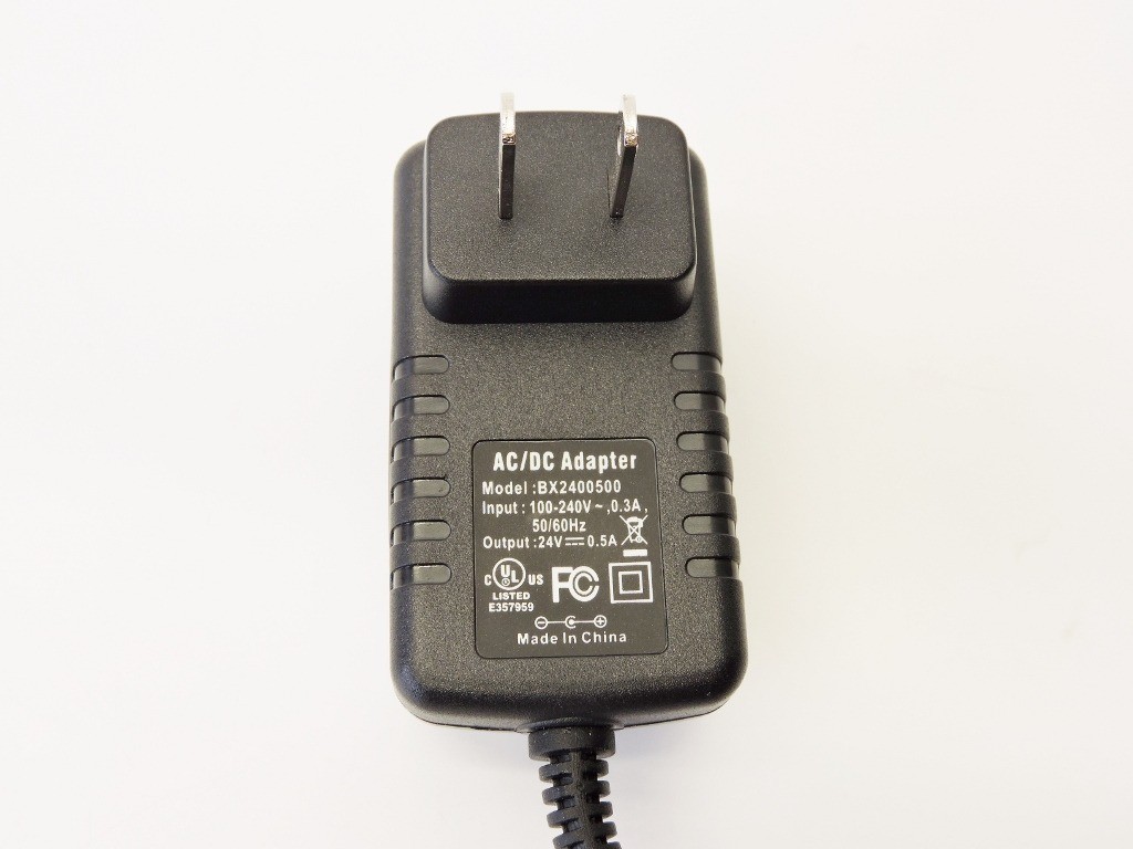 BX-2400500 Power Adapter 24 V 0.5A  AC/DC Output 5.5 x 2.1, Input 110-240V NEW