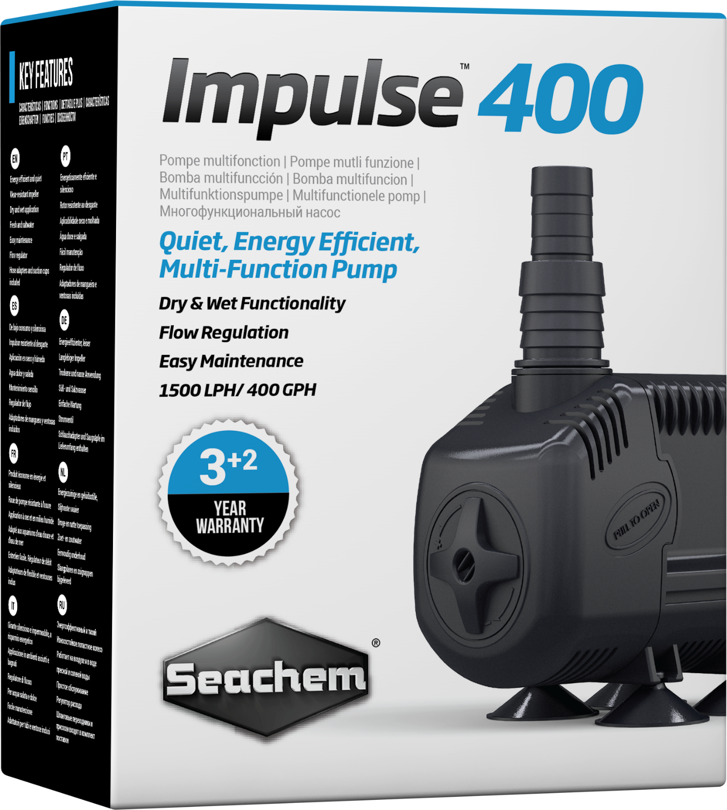 Seachem Impulse 400 Multi-Function Aquarium Water Sump Pump (by Sicce Syncra)