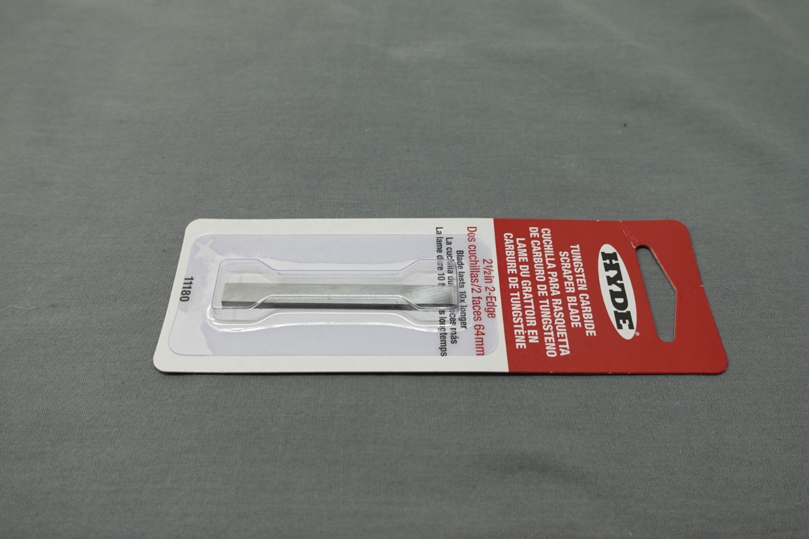 HYDE TUNSTEN CARBIDE SCRAPER BLADE 2 1/2" 2-EDGE ( BRAND NEW) # 11180