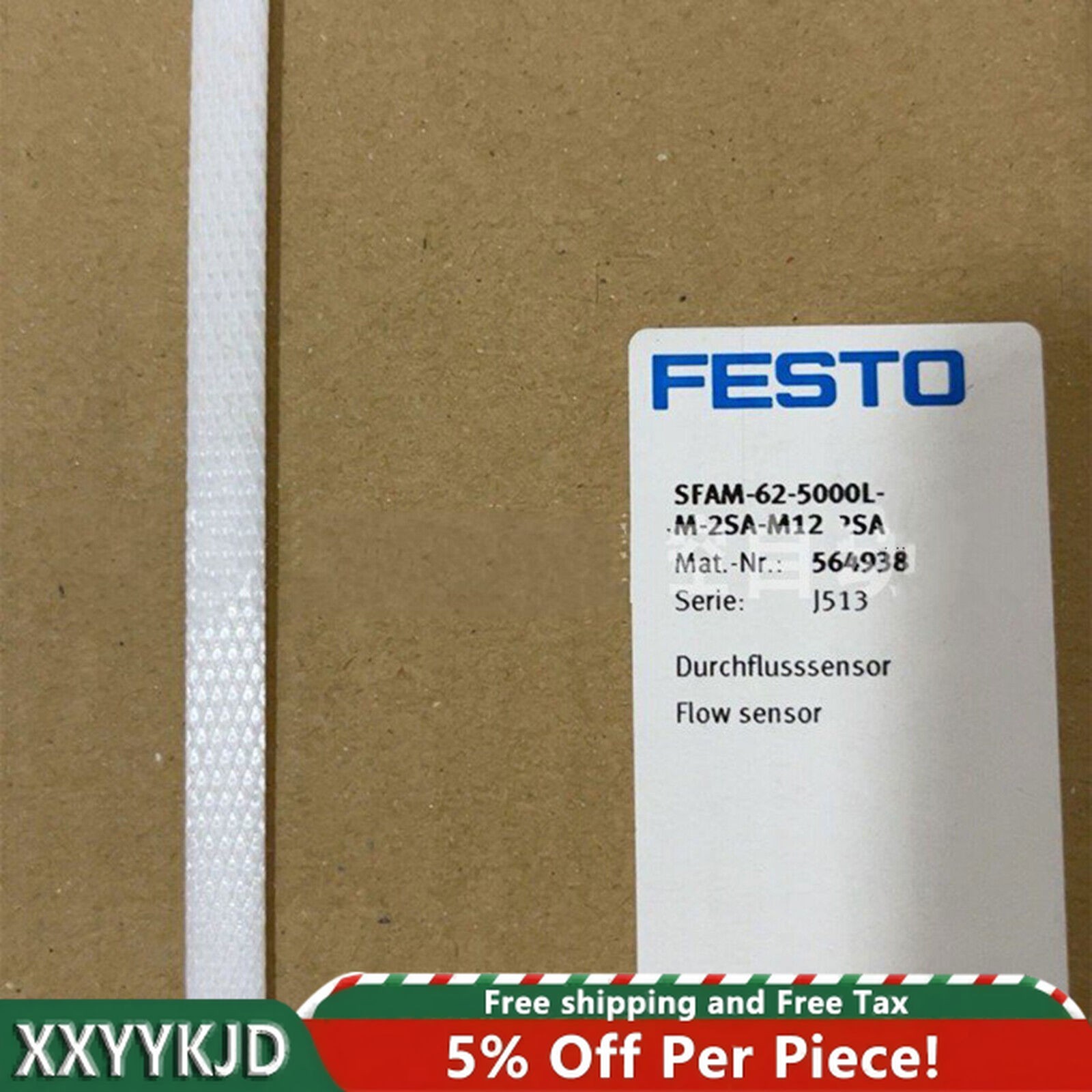 one new FESTO flow sensor SFAM-62-5000L-M-2SA-M12 564938 Free ship