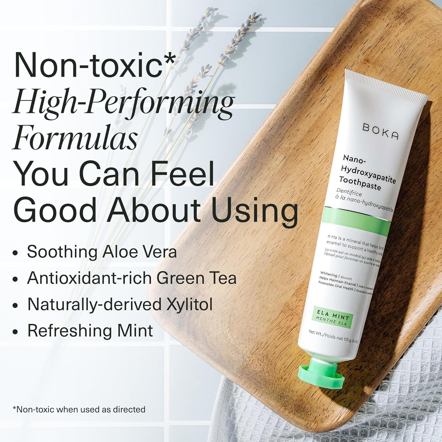 Boka Fluoride Free Toothpaste - Nano Hydroxyapatite, Remineralizing, Sensitive T