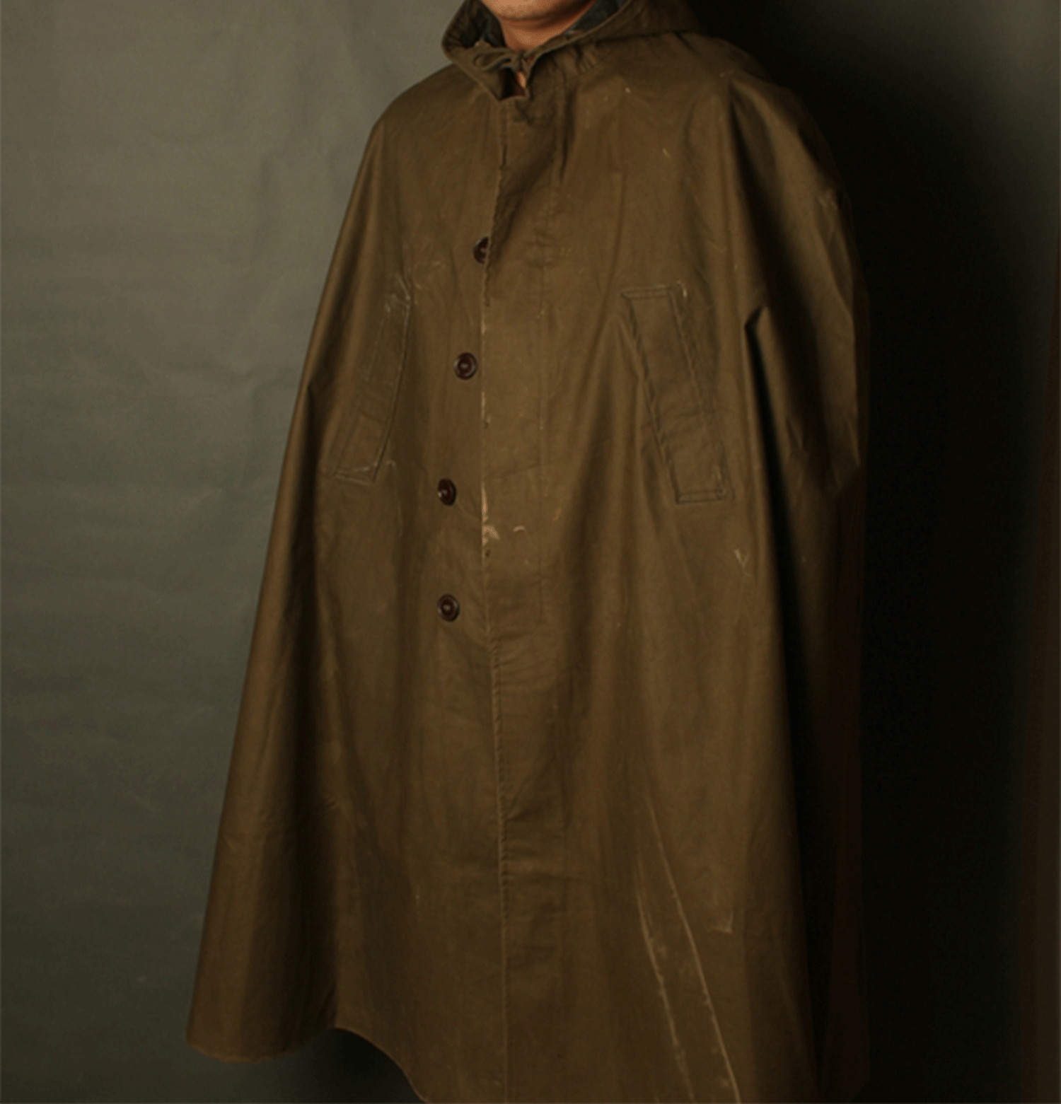 Surplus Chinese  Military Type65 Army Canvas Cloak Raincoat  Suit Multipurpose
