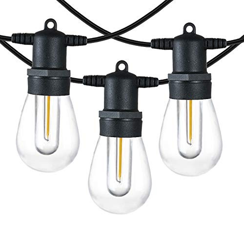 96FT LED Outdoor String Light with Shatterproof LED Filament Bulb 96.0 Feet