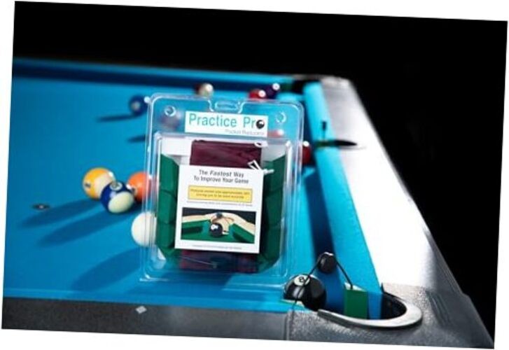 Pool Table Pocket Reducers, Set of 6 Billiards Training Aids, Made in USA,