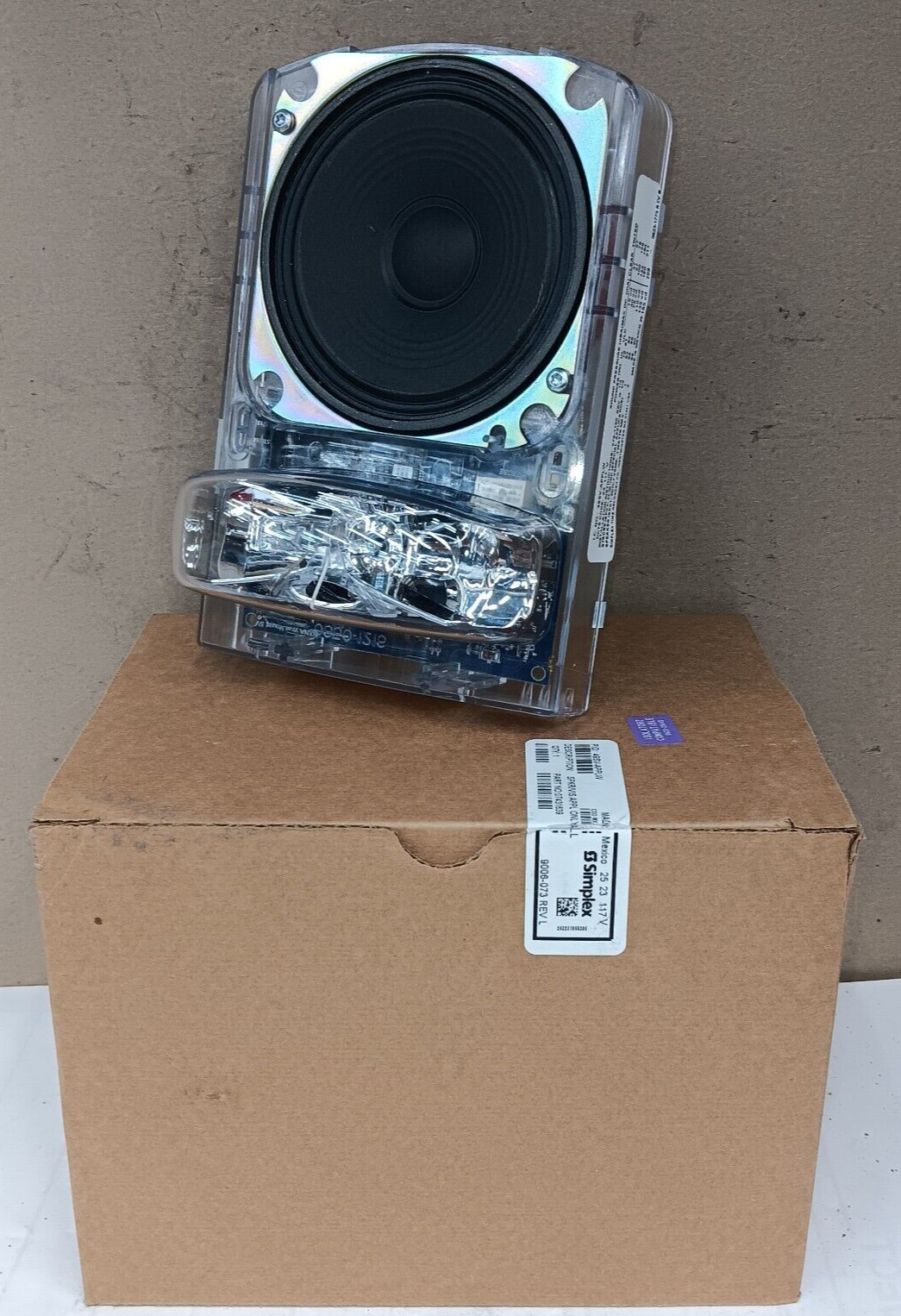 NEW SIMPLEX 49SV-APPLW FIRE ALARM SPEAKER STROBE APPL ONLY 07431639