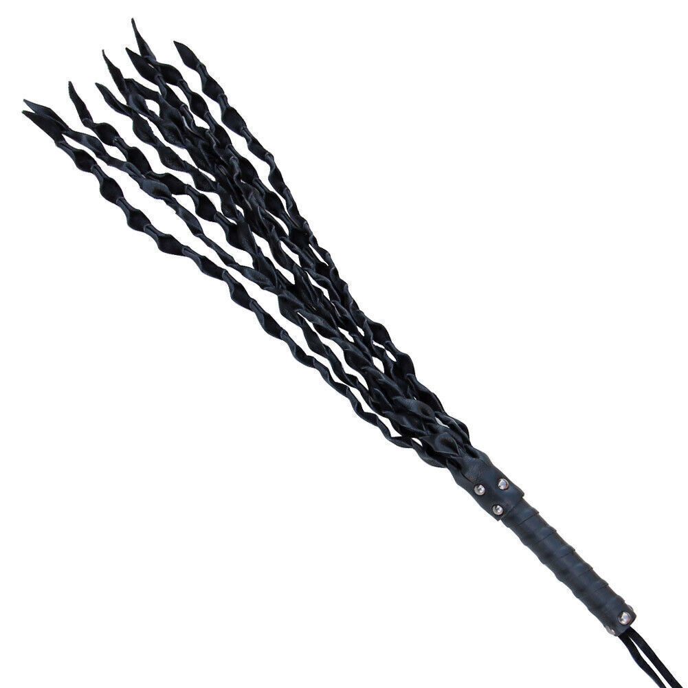 Medieval Renaissance Cat o Nine When the Lights Go Out Leather BDSM Flogger