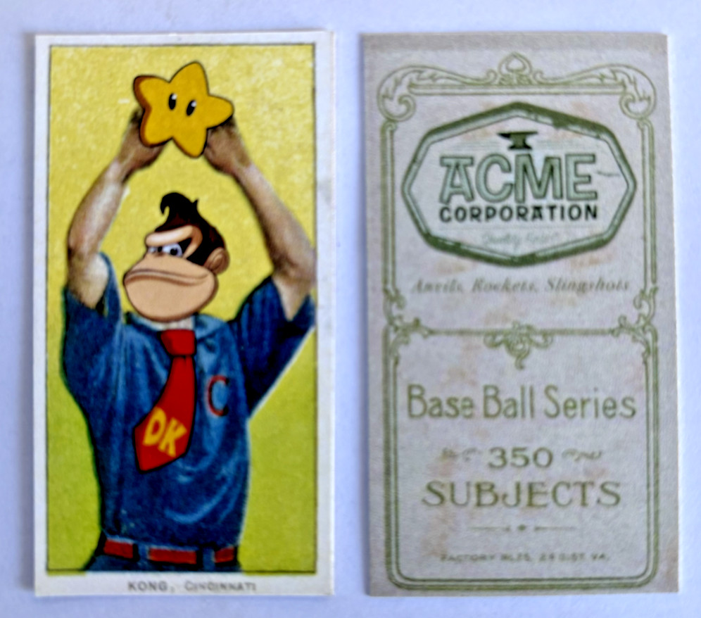 T206 Donkey Kong 2-Sided T206 Tobacco Parody Card | Bob Bescher
