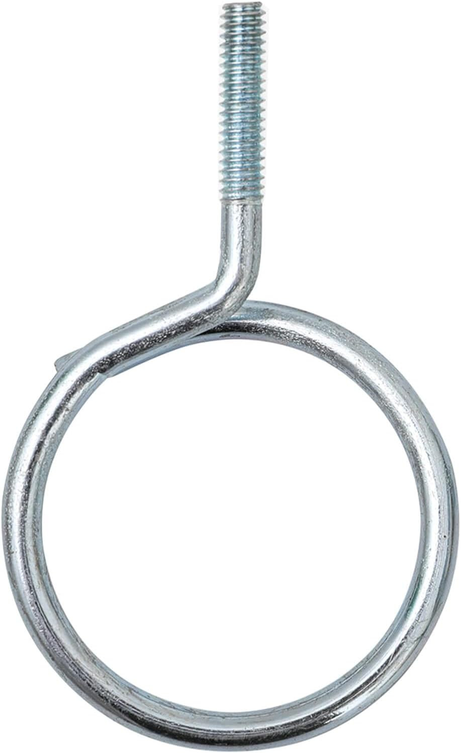 Heavy-Duty 2" Cable Bridle Rings, 1/4"-20 Thread, 100 Pack for Wire Support