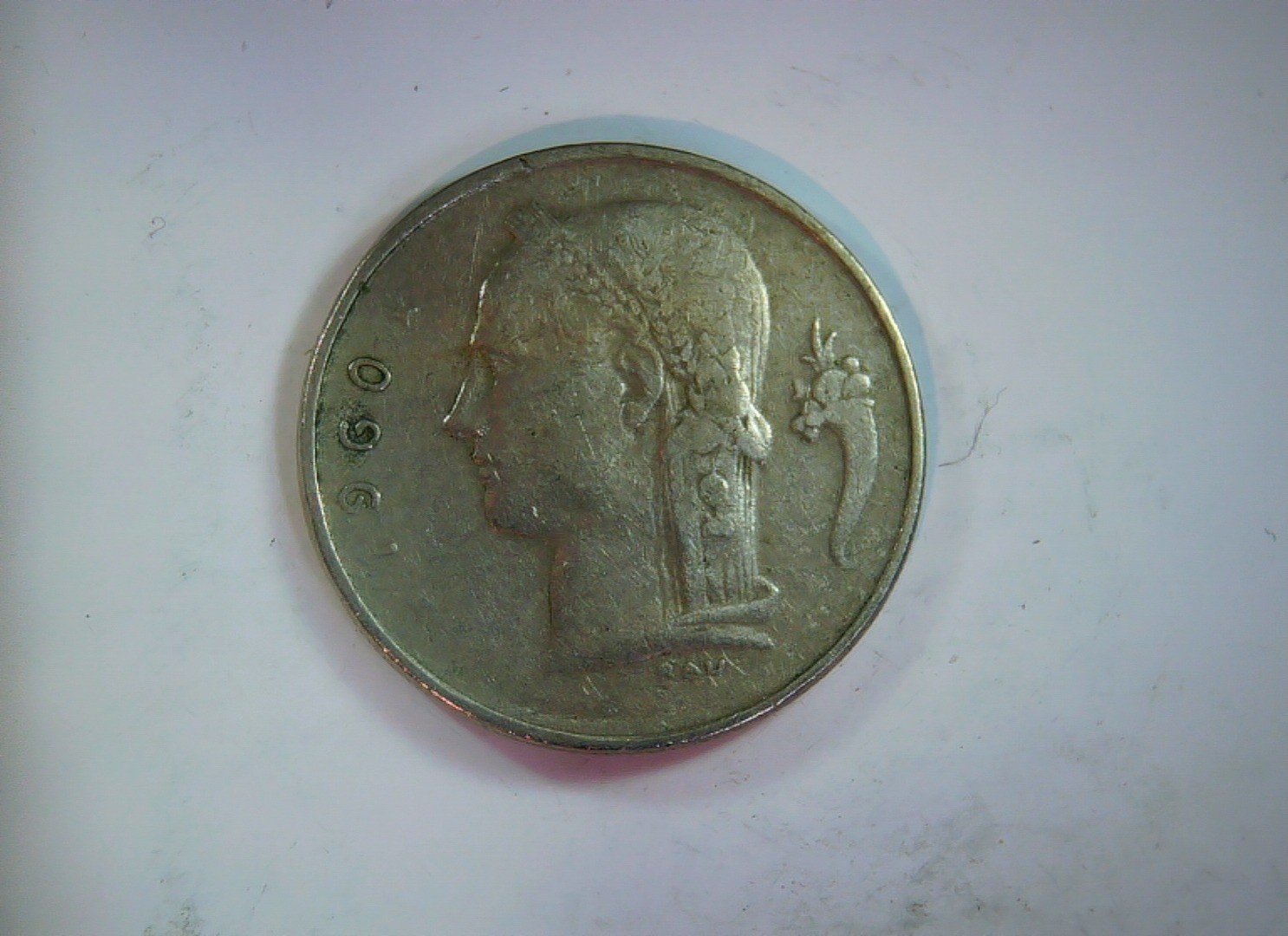 Belgium 1960 1 Franc Belgium 1 Franc (French legend, Baudouin I) Coin