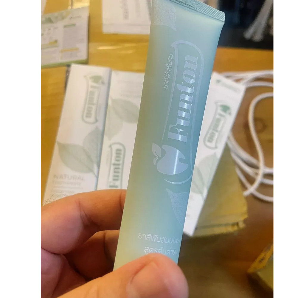 Funton Herbal Toothpaste Natural Toothpaste Original 50g x 6 Thai Formula