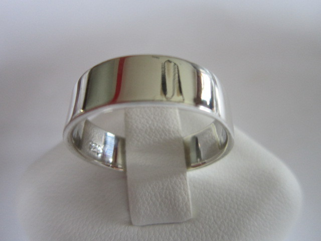 Sterling Silver Flat Ring 925 Wedding for Men and Women Thumb/Toe 4mm size 9