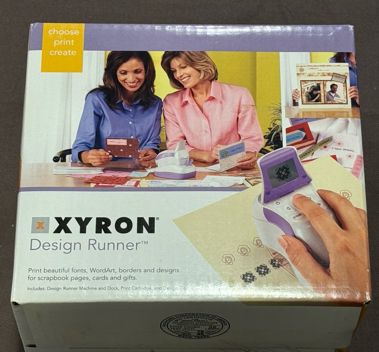 New Xyron 24139 Design Runner Handheld Cordless Printer