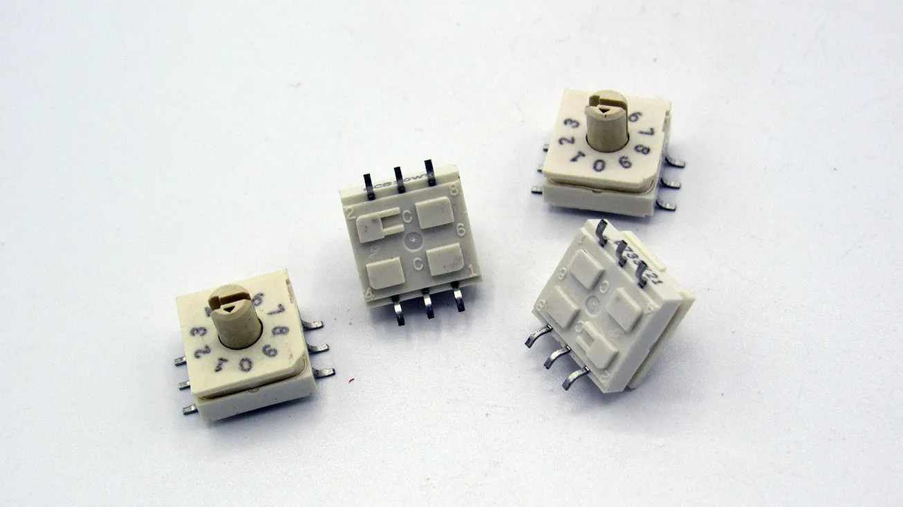 94HCB10WT GRAYHILL SWITCH DIP NO/NC SP10T 10 KNOB .03A 30VDC (10/PK)