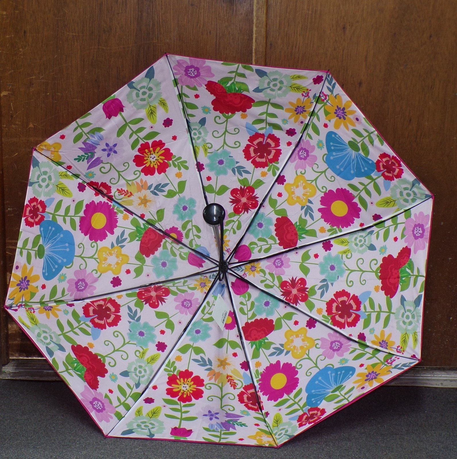 Double Layer Telescoping Handle Umbrella Ganz 35" Diameter x 22" Length