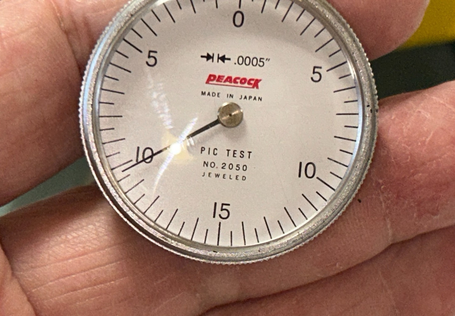 Vintage Peacock No. 2050 Dial Test Indicator Precision Measuring tool w / Box