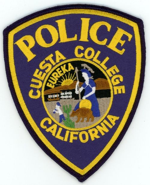 CALIFORNIA CA CUESTA COLLEGE POLICE NICE SHOULDER PATCH SHERIFF