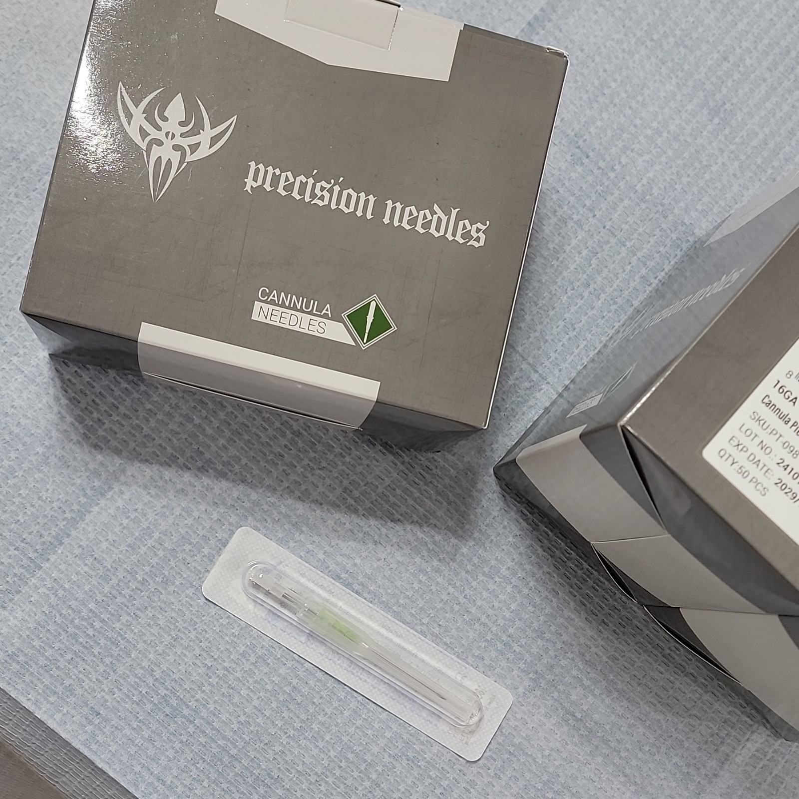 Precision Needles Cannula Piercing Needles 14GA 16GA 18GA 3 boxes 50 PCS Each