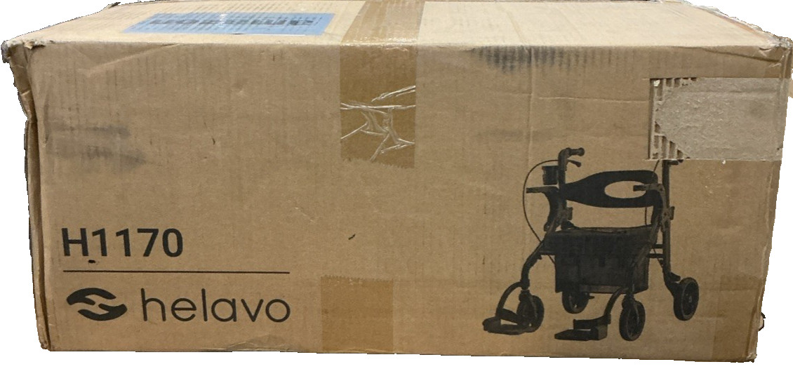 Helavo H1170 Walker Wheelchair Combo 10" All Terrain Wheels Adjustable Height