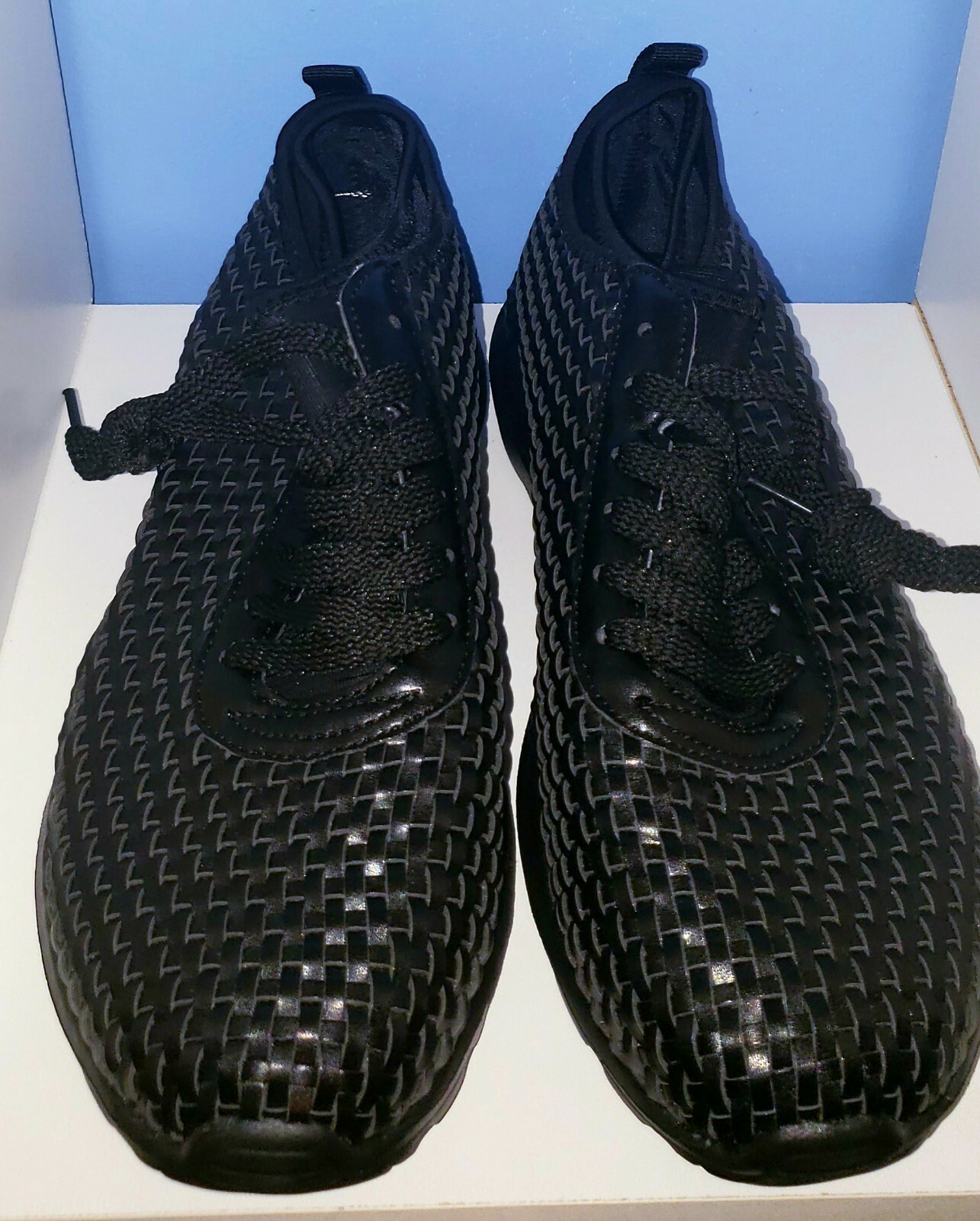 Men's Breathable Sneakers Sports Athletic Running Exercise Shoes sz. 9 BLACK