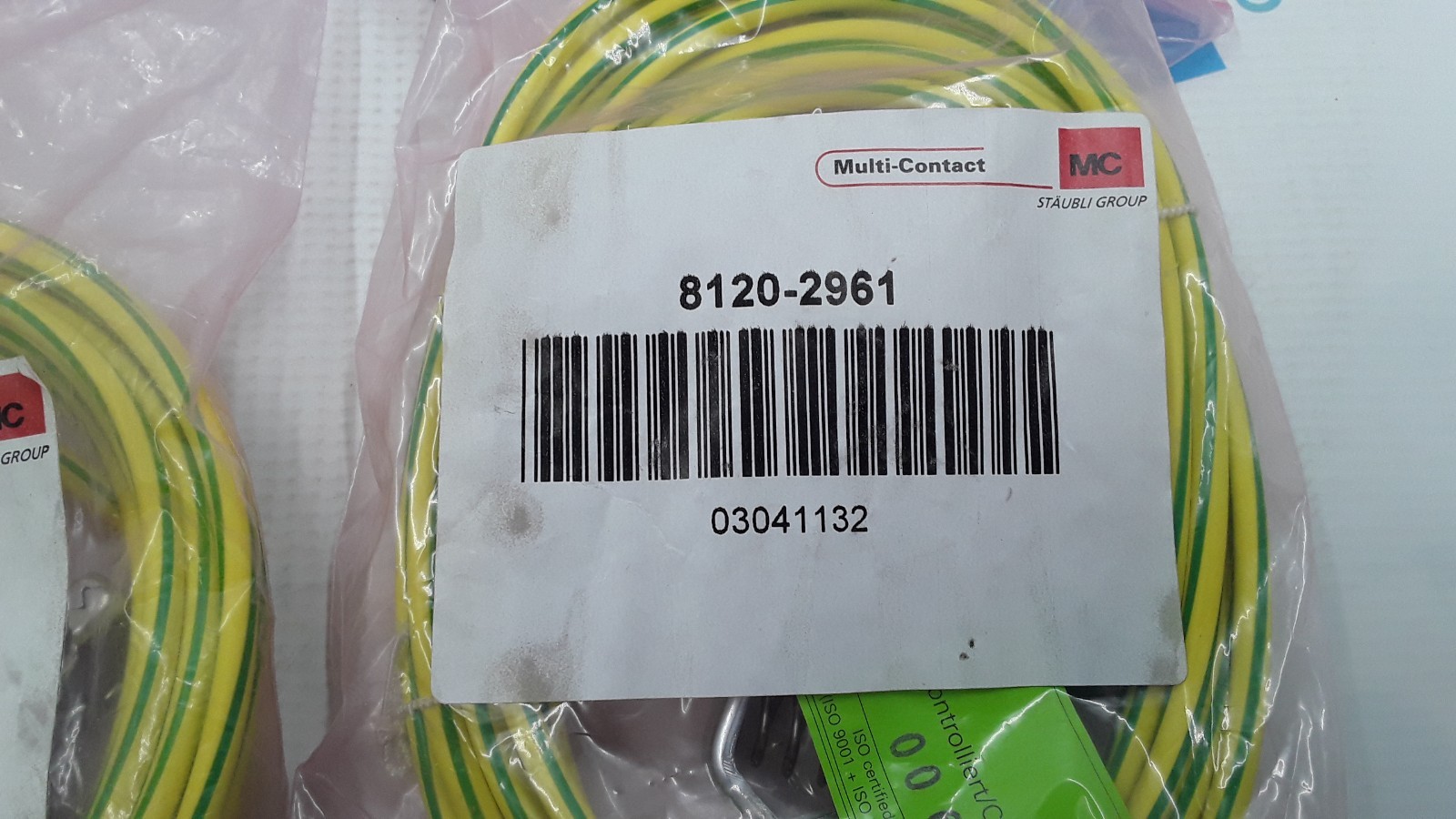 Staubli Multi Contact Electrical Grounding Cable 8120-2961