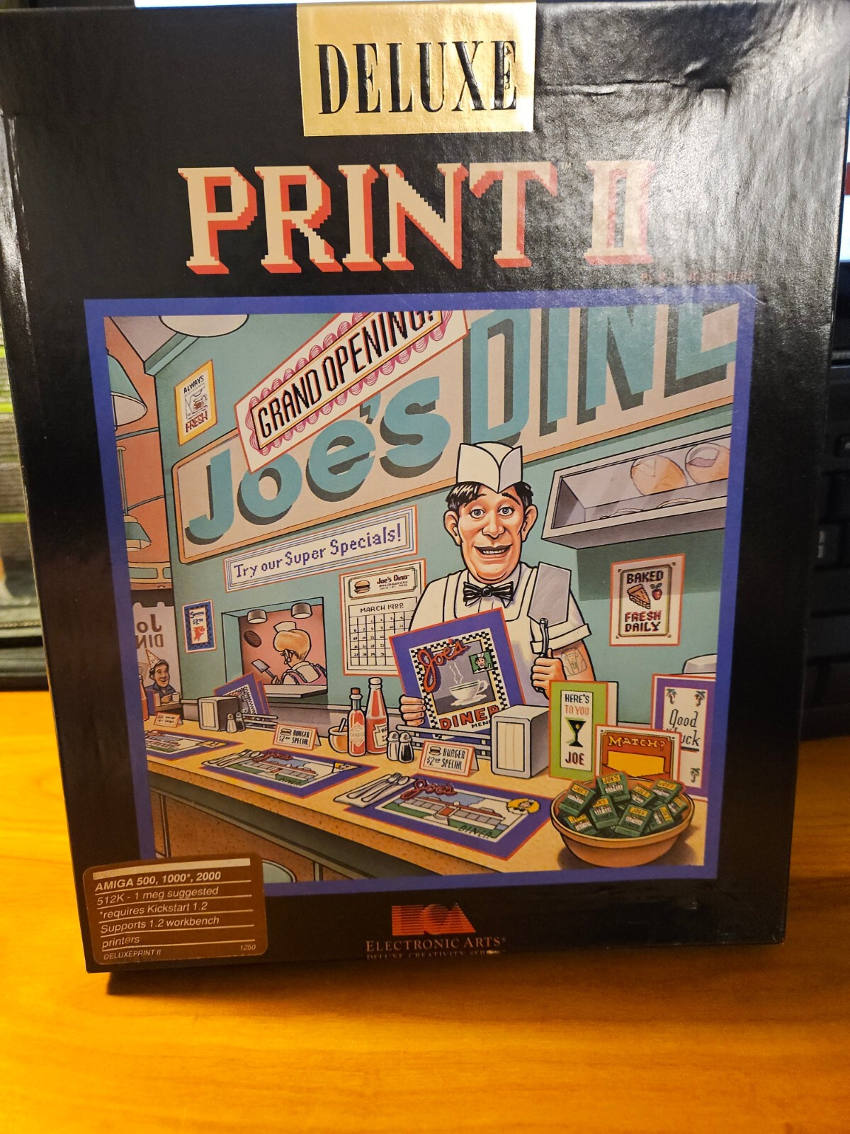 DELUXE PRINT II by Electronic Arts for the Amiga Computer 500, 1000, & 2000.