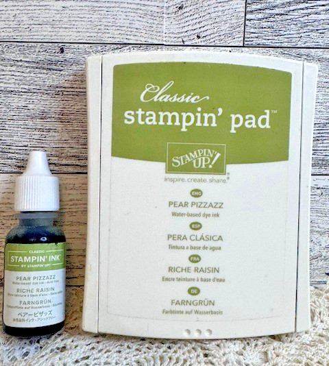 Stampin' Up! Ink Pad and Reinker PEAR PIZZAZ Set Cardmaking, Scrapbooking