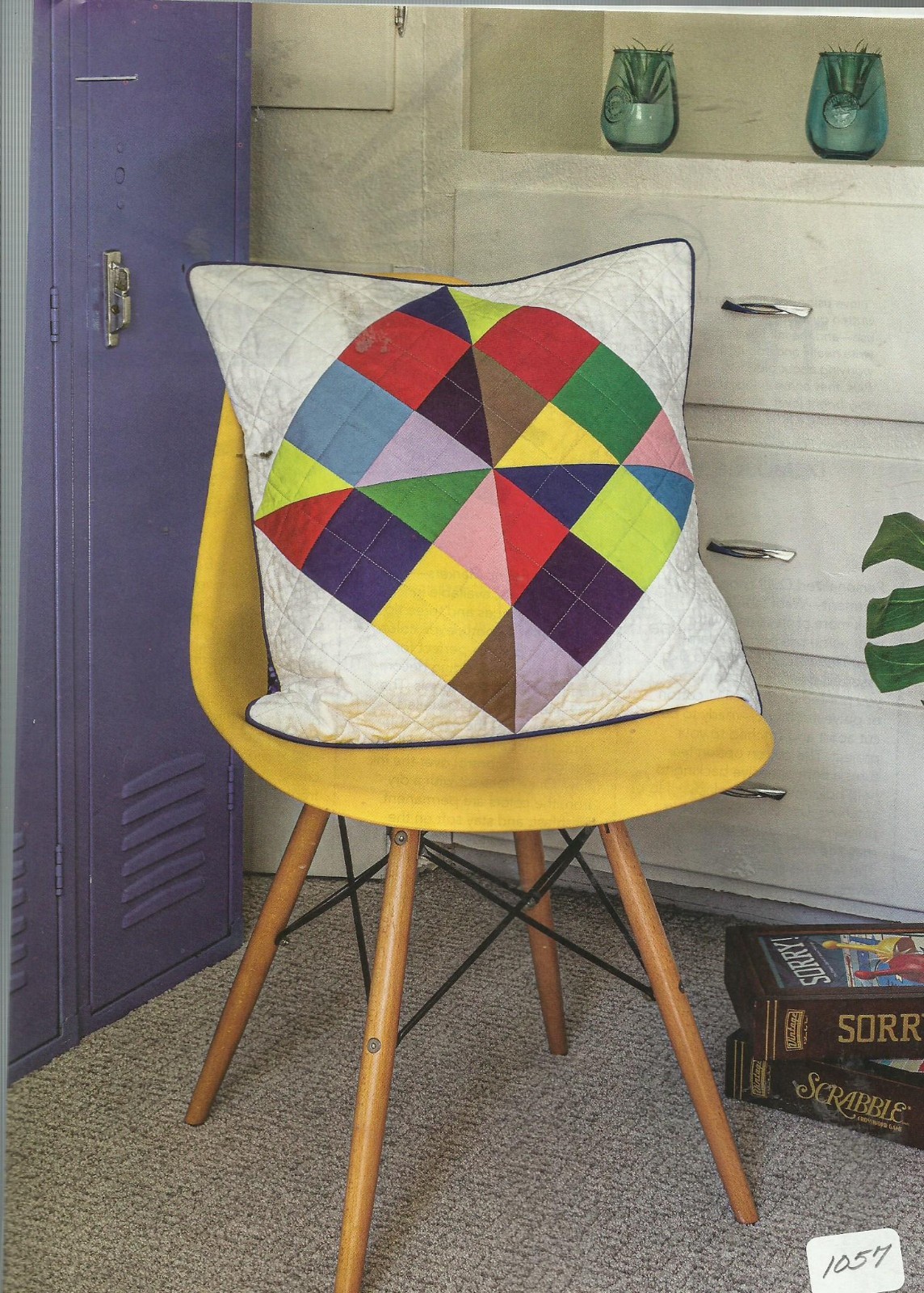 B0539  COLOR FAST PILLOW QUILT PATTERN/INSTRUCTIONS