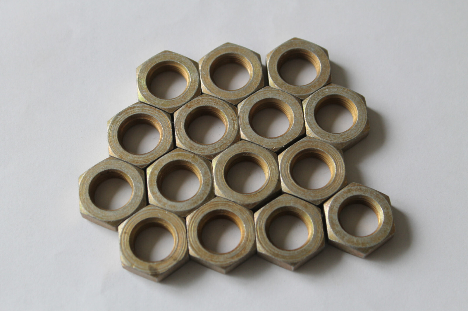 LOT OF 15 EACH   AN316-9R  JAM HEX NUTS,   9/16-18  NEW SURPLUS