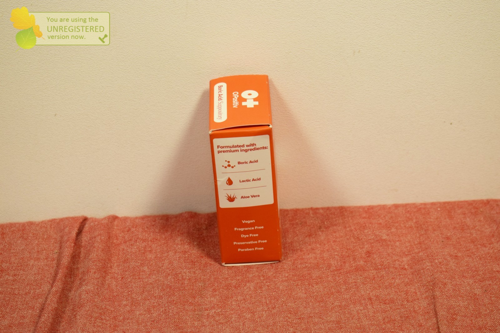 O Positiv URO Boric Acid Suppository 12ct