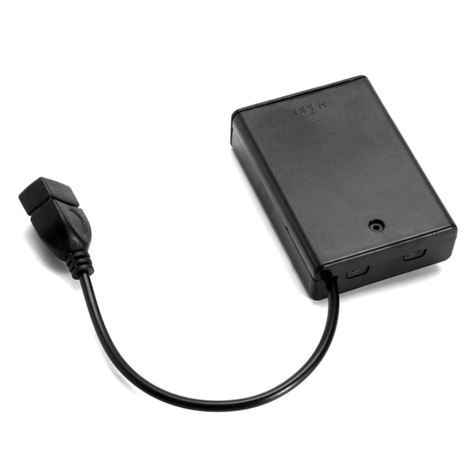 2-Pack of 3 AA Battery Holders with USB Cable & Easy Install for Safe Powering